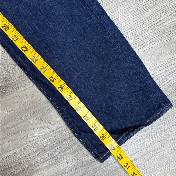 Levi’s 501 Shrink-to-Fit Men’s Button-Fly Straight Leg Jeans Dark Blue Sz 32x32 - Picture 12 of 12